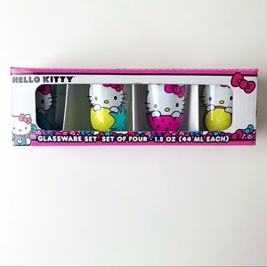 Hello Kitty Shot Glasses Fruit Set of 4 44ml each